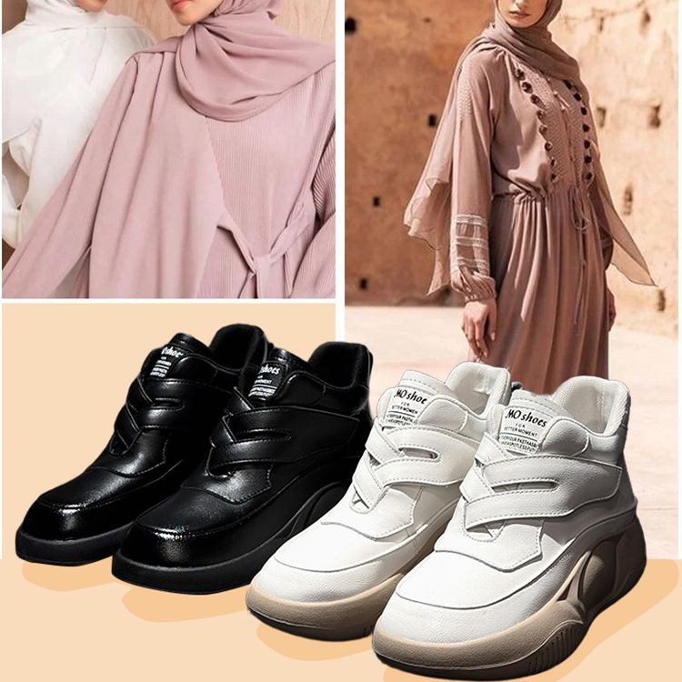 Healthy-foot حذاء نسائي بكعب عالٍ من الجلد الطبيعي ذو مقدمة مستديرة، مع إغلاق فيلكرو لسهولة الارتداء والخلع، كعب 5.5 سم، أنيق ومريح-healthy-foot