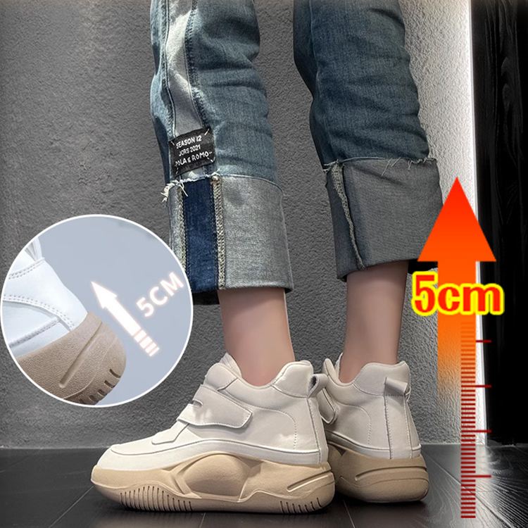 Healthy-foot حذاء نسائي بكعب عالٍ من الجلد الطبيعي ذو مقدمة مستديرة، مع إغلاق فيلكرو لسهولة الارتداء والخلع، كعب 5.5 سم، أنيق ومريح-healthy-foot