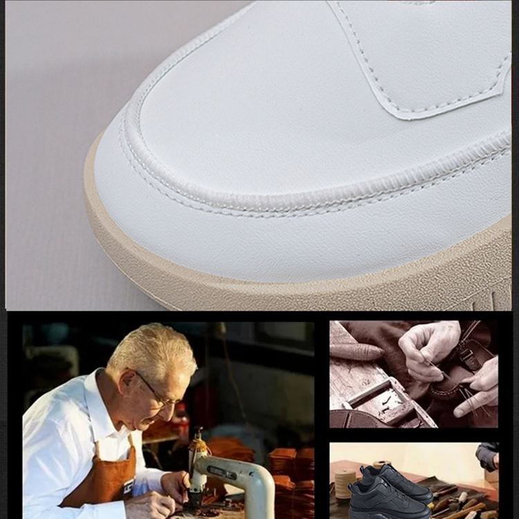 Healthy-foot حذاء نسائي بكعب عالٍ من الجلد الطبيعي ذو مقدمة مستديرة، مع إغلاق فيلكرو لسهولة الارتداء والخلع، كعب 5.5 سم، أنيق ومريح-healthy-foot