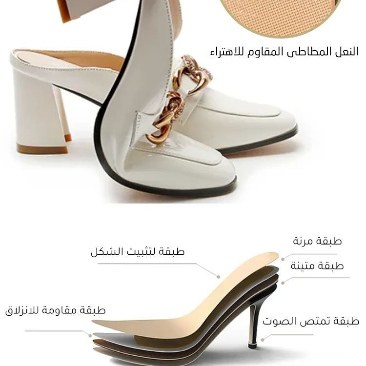 Healthy-foot أحذية جلدية لامعة للنساء بمقاسات كبيرة