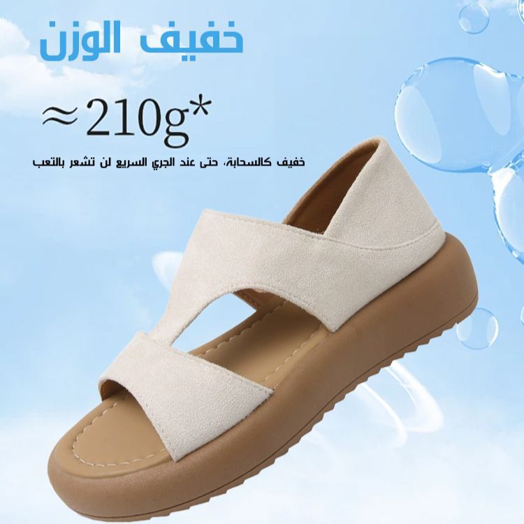 Healthy-foot صندل روماني نسائي جديد، نعل ناعم، تخميد ممتاز، تهوية جيدة، يساعد في تصحيح المشي، مناسب للارتداء مع الفساتين والسراويل اليومية-healthy-foot