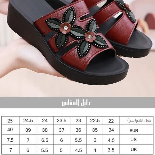 Healthy-foot  حذاء كعب للسيدات بتصميم كلاسيكي مضاد للانزلاق، ارتفاع الكعب 5 سم، مثالي للأمهات، يوفر أداءً ممتازًا ضد الانزلاق-healthy-foot