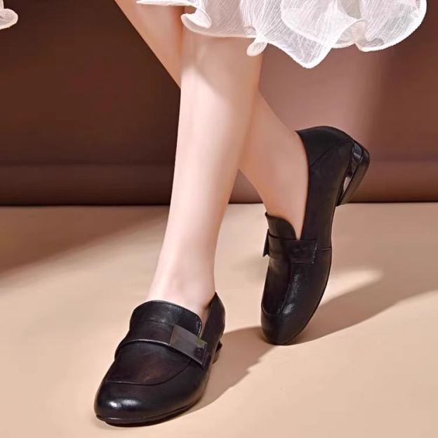 Healthy-foot   حذاء بدون كعب بمقدمة مربعة وكعب عريض-healthy-foot