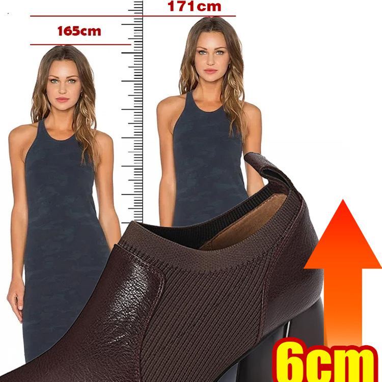 Healthy-foot حذاء بوت من جلد طبيعي وقماش مطاطي بستايل بريطاني راقي للنساء -healthy-foot