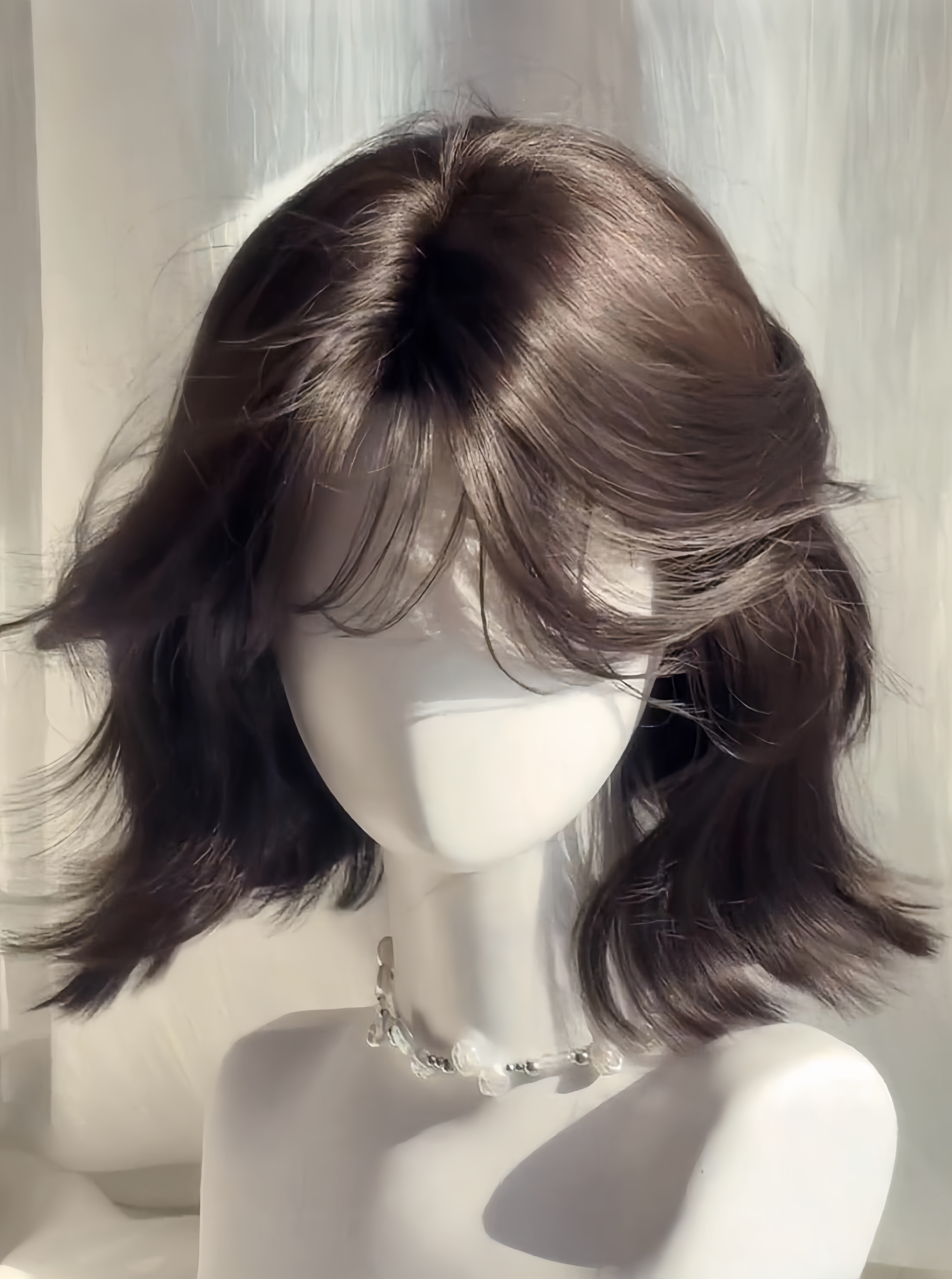 First Love💗Middle-Part Wavy Short Wig – Face-Framing Design, Natural & Breathable, Full Cap, 30–35cm