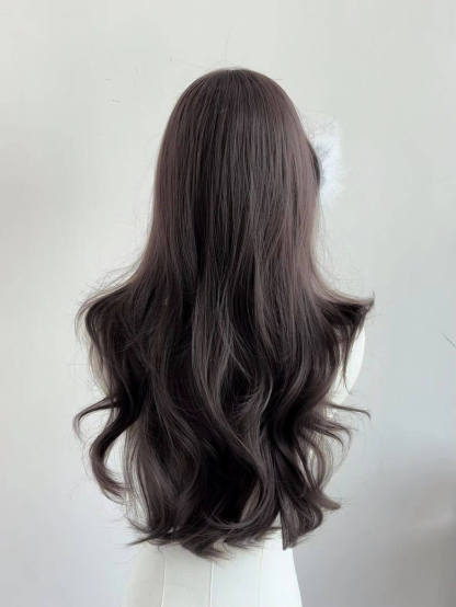 Heartbeat ❤ Middle-Part Long Curly Wig – Face-Framing Design, Natural & Breathable, Full Cap, 65–75cm