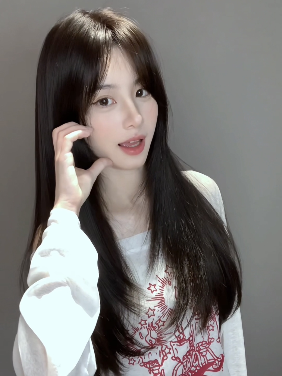 Morning Light 🌻 Middle-Part Straight Topper – Face-Framing Design, Natural Black, No-Wig-Cap Style, 65–75cm