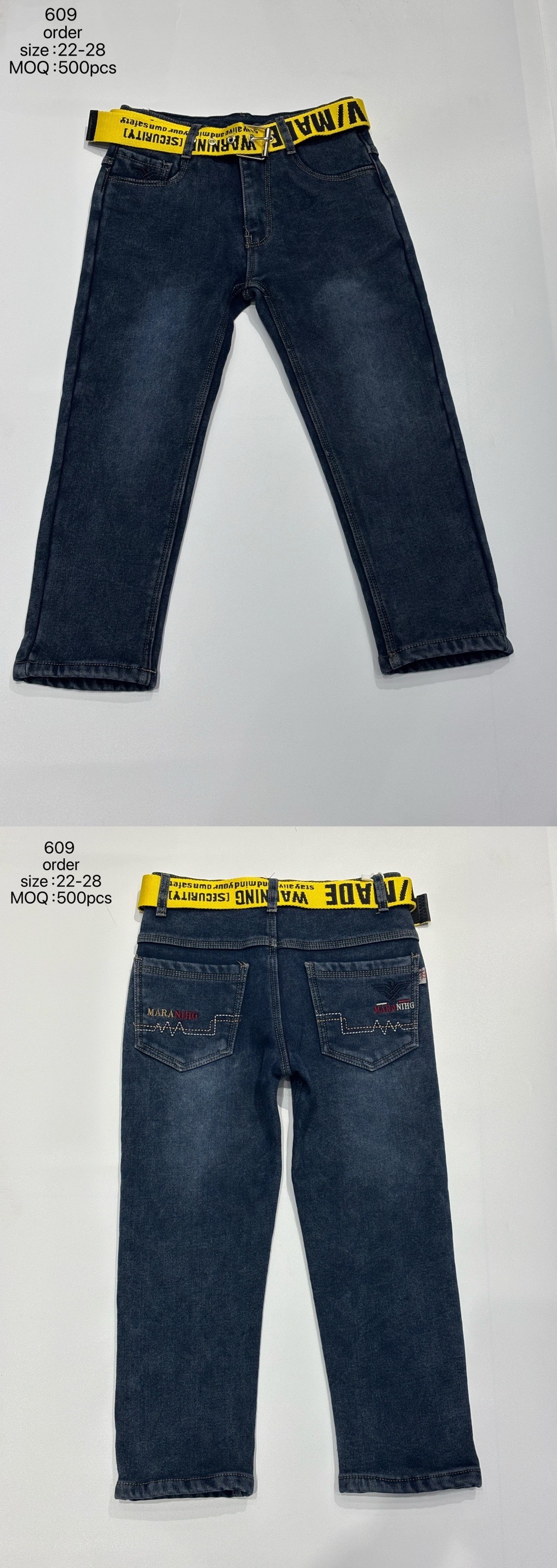 B155 609 牛仔裤 
B155 609 denim jeans
订单 order