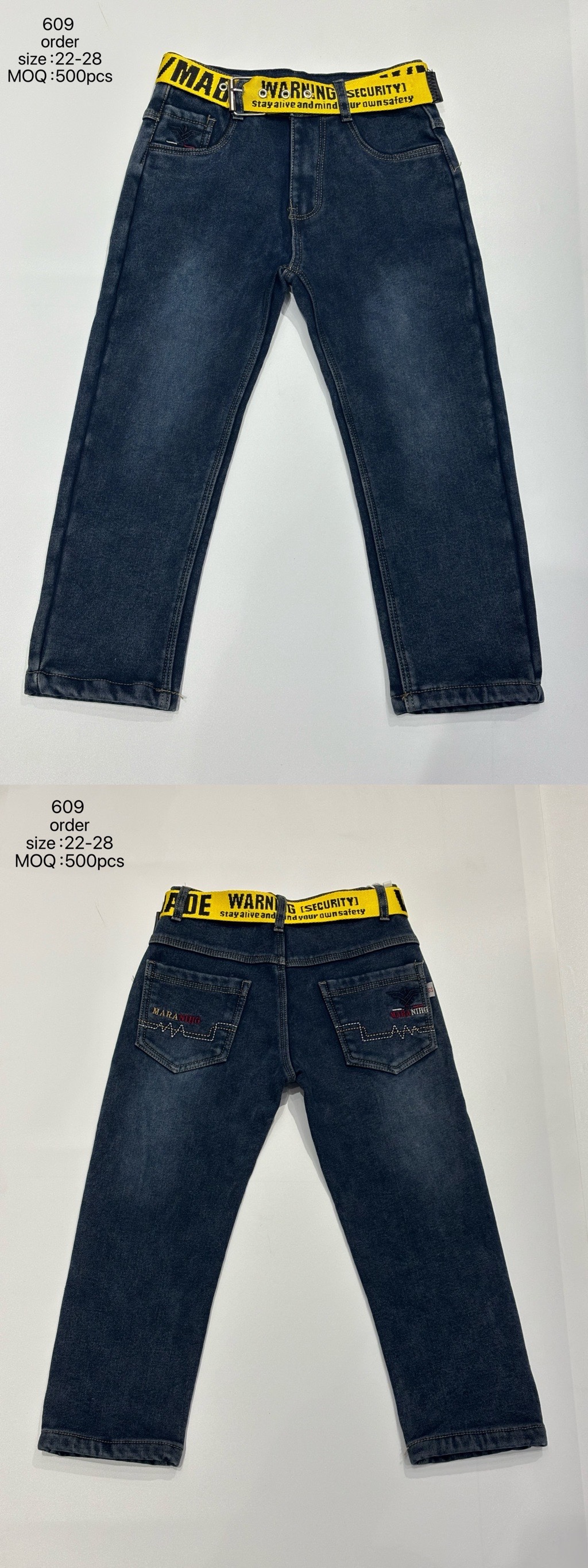 B155 609 牛仔裤 
B155 609 denim jeans
订单 order