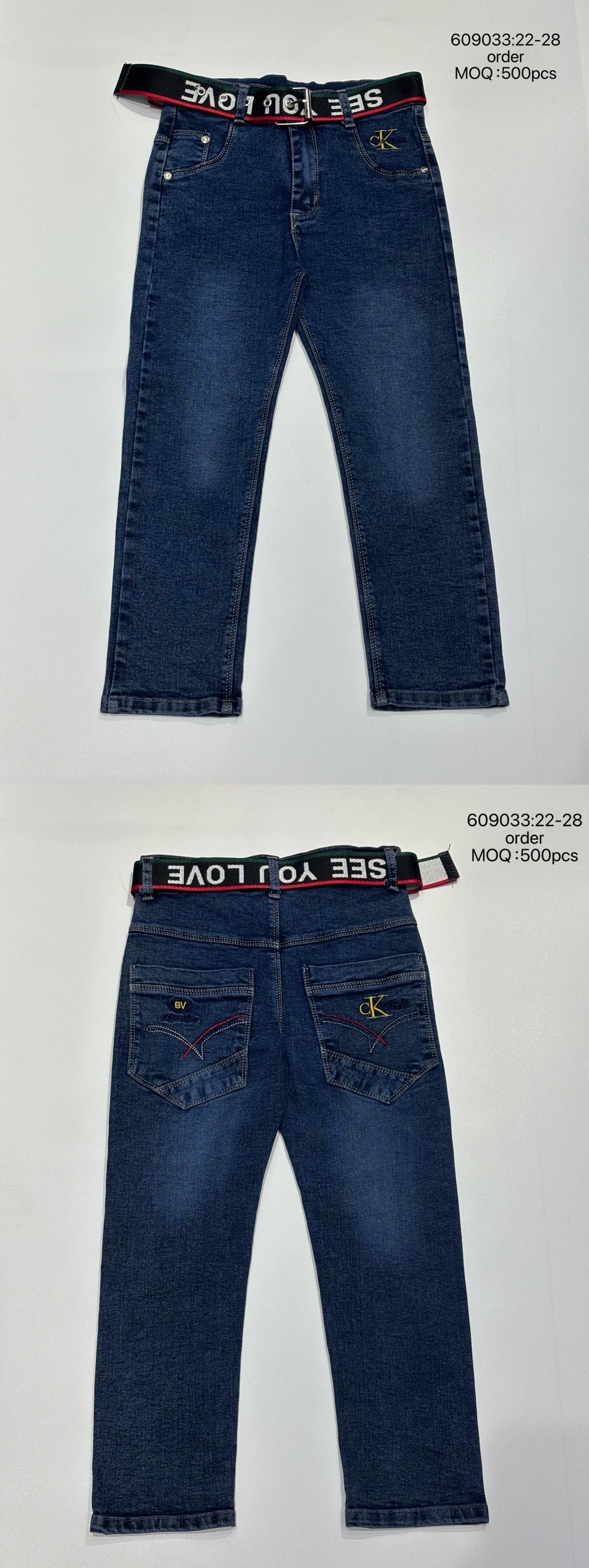 B155 609 牛仔裤 
B155 609 denim jeans
订单 order
