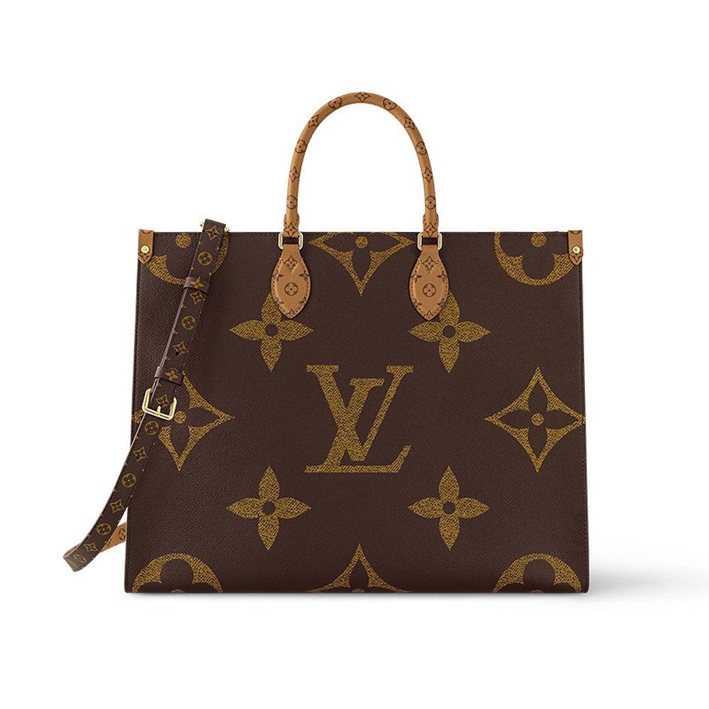 LV 2024新作 レディース ブラウン モノグラム キャンバス 取り外し可能なショルダーストラップ付き ハンドバッグ