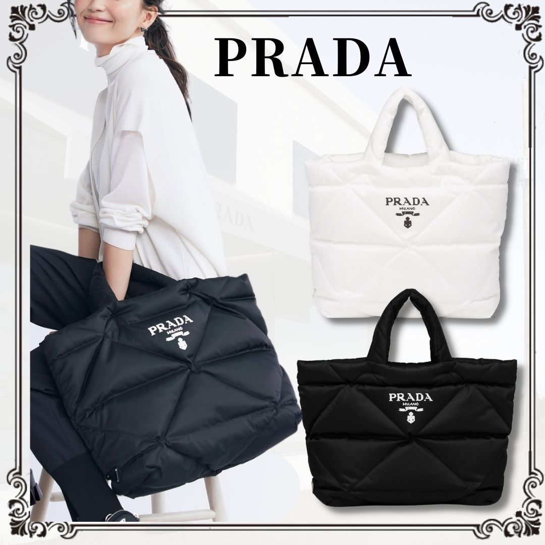 PRADA Re-Nylon ミディアム パデッドトートバッグ