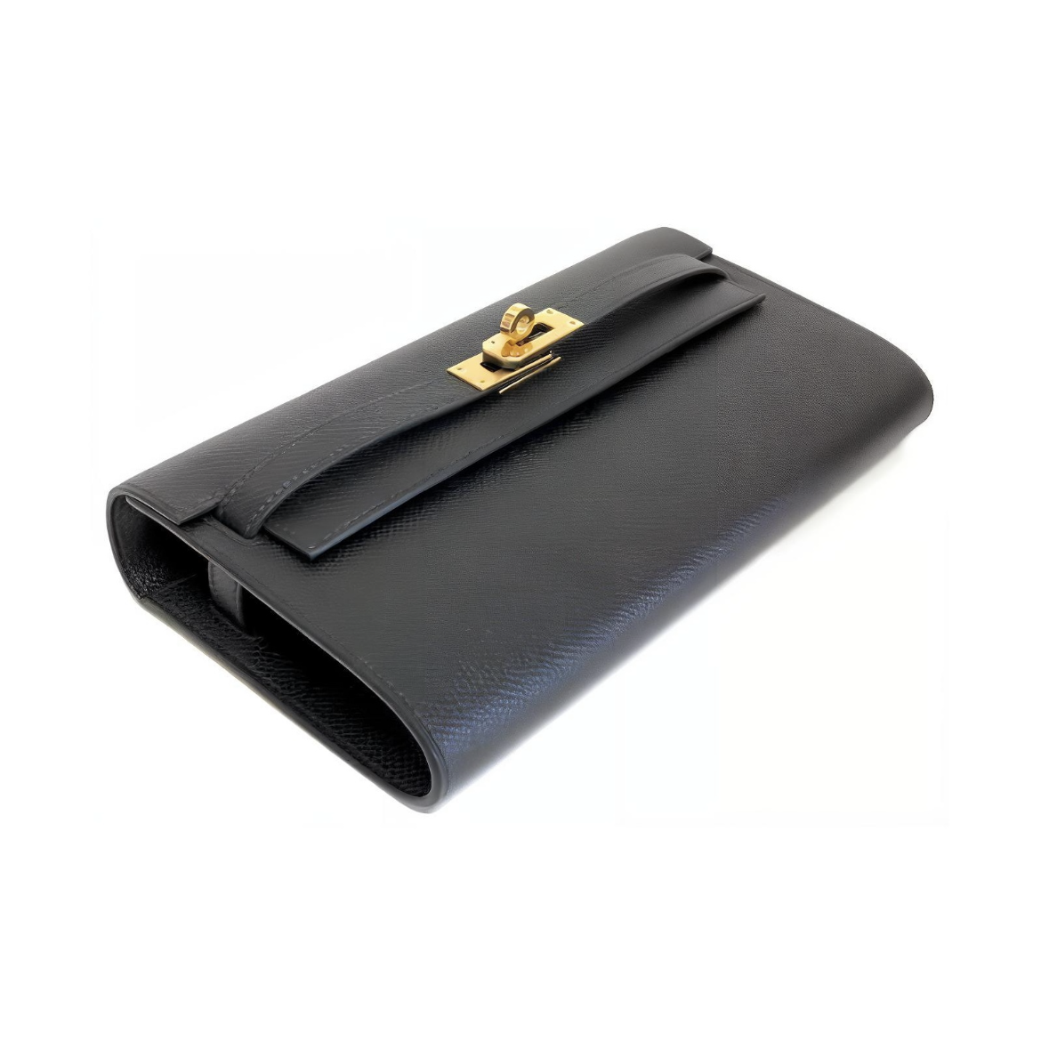 HERMES Kelly Long To Go シルバーバックル エプソムレザー 財布 ハンドバッグ ショルダーバッグ 通常サイズ レディース 