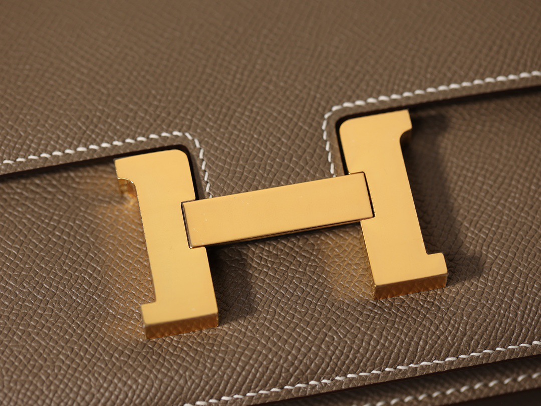 HERMES Constance Slim シルバーバックル エプソムレザー 財布 ハンドバッグ ショルダーバッグ 通常サイズ レディース 