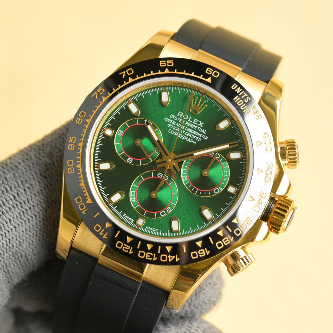 ROLEX（ロレックス）機械式腕時計 デイトナ 緑文字盤  40MM 腕時計
