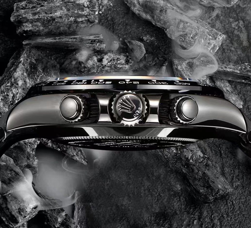 NEW 2025 ROLEX  40mm 機械式腕時計 高級カーボンブラックシリーズ