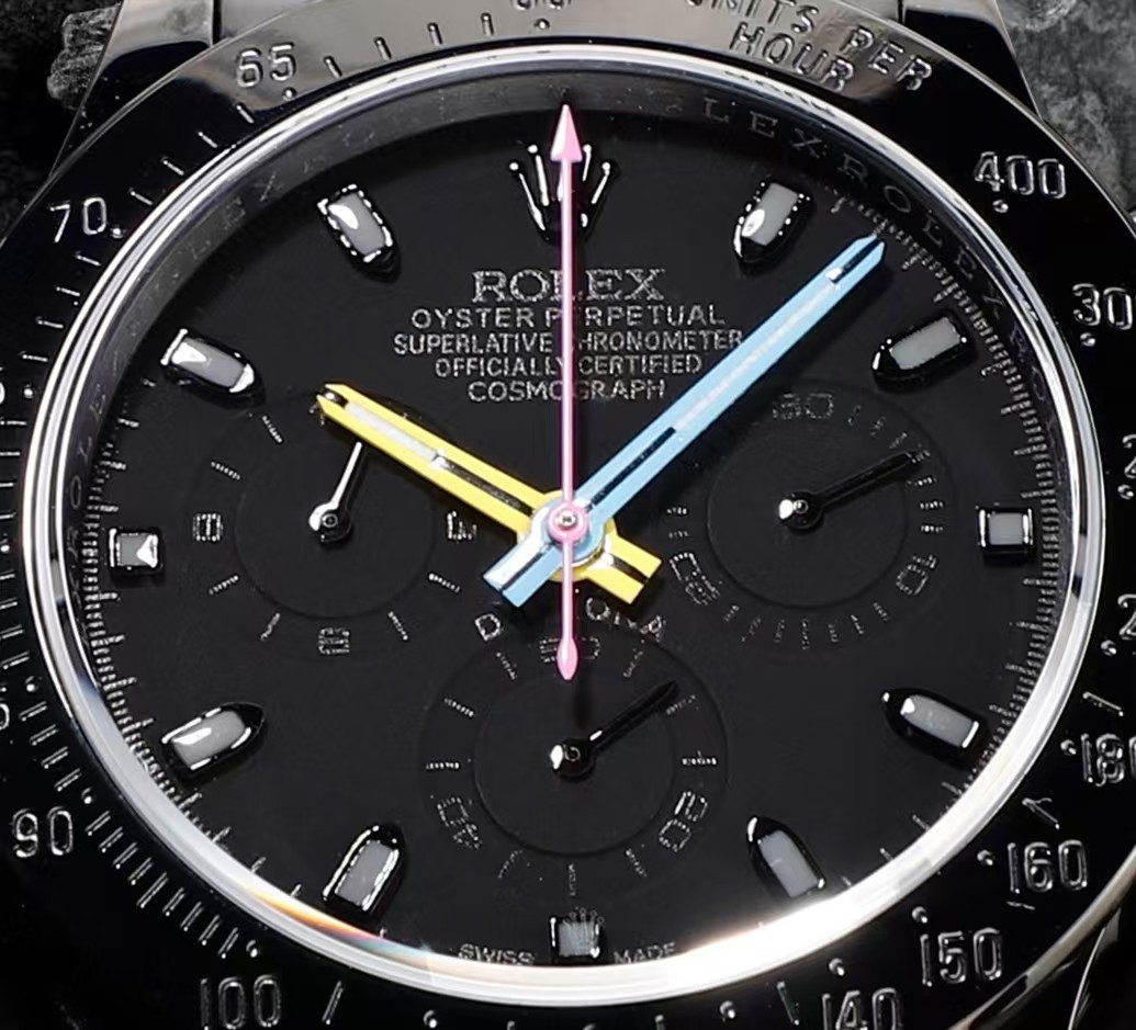 NEW 2025 ROLEX  40mm 機械式腕時計 高級カーボンブラックシリーズ