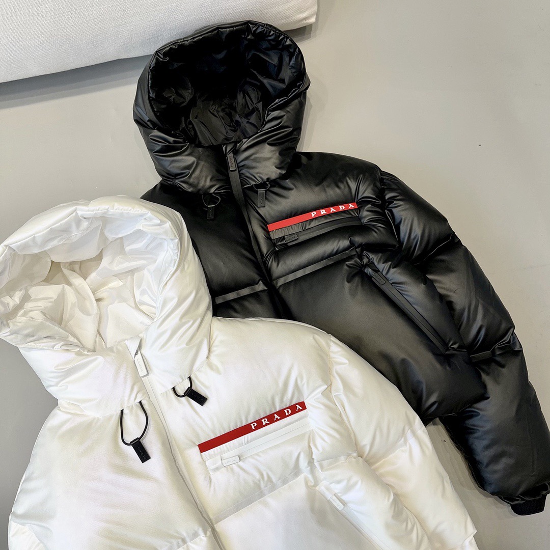 PRADAプラダ 冬のダウンジャケット 旬の新作 90%ホワイトダックダウンユニセックスMONCLER