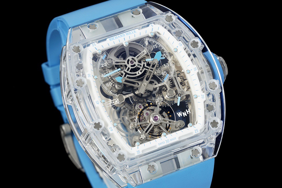 『RICHARD MILLE』リシャール・ミル 腕上の建築家 ブルーサファイアの奇跡 RM 56-01 クリスタル腕時計 機械式時計