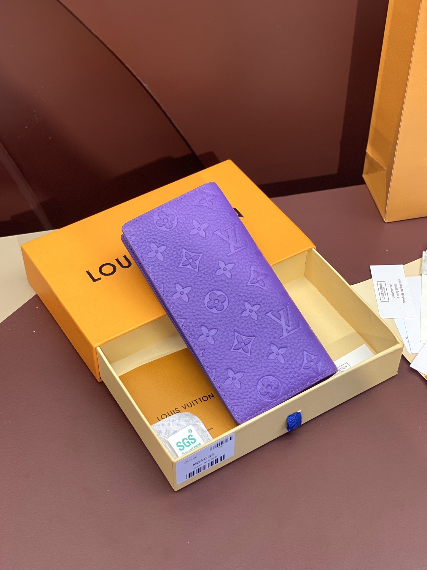 日本完売【LV】 Brazza M14802 アイスブルー M69038 M14788財布