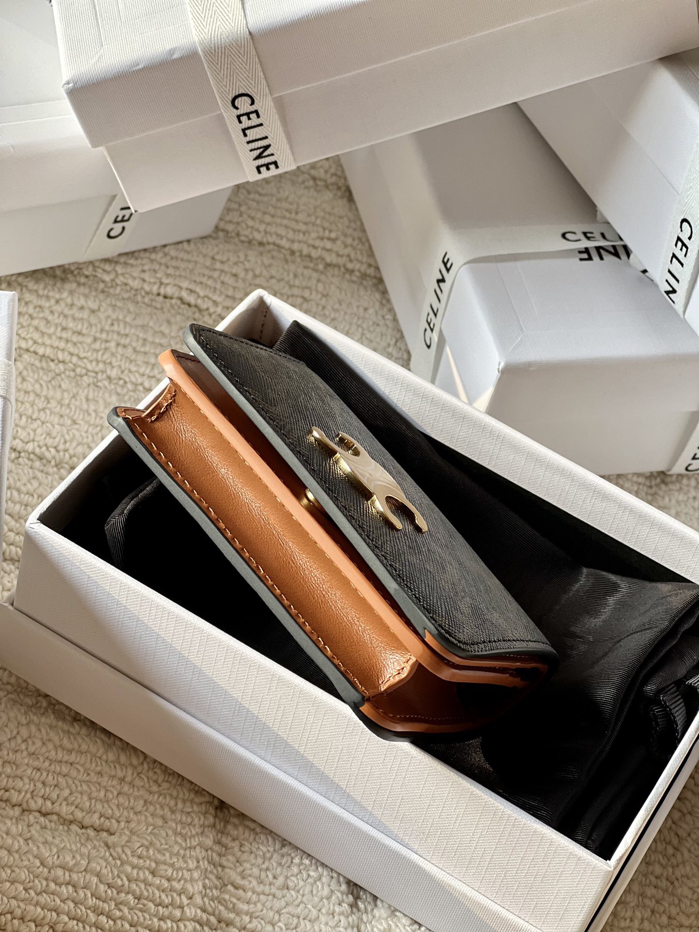 【CELINE】カードホルダー ミニウォレット Giftにも♪TRIOMPHE財布