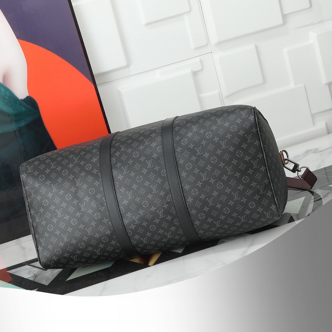 LOUIS VUITTON ルイ・ヴィトン  KEEPALL BANDOULIERE トラベルバッグ パッチワーク ジムバッグ ハンドバッグM56856 黒花