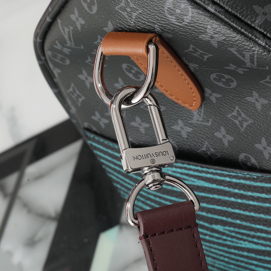 LOUIS VUITTON ルイ・ヴィトン  KEEPALL BANDOULIERE トラベルバッグ パッチワーク ジムバッグ ハンドバッグM56856 黒花