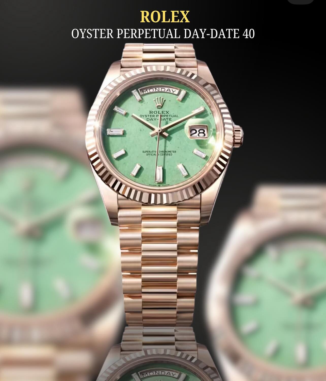 2026年製 ロレックス デイデイト 40mm グリーン文字盤 Rolex