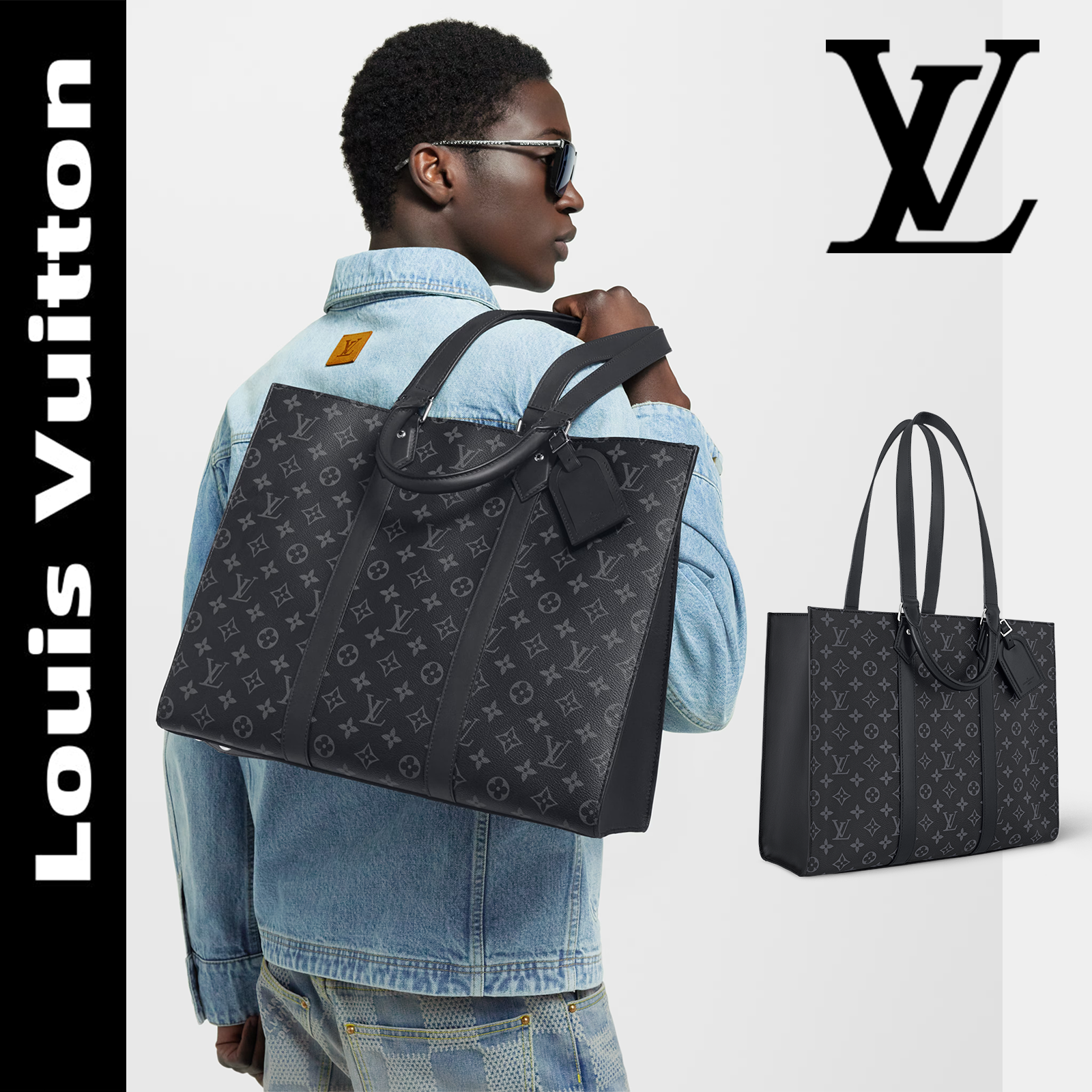 ルイ・ヴィトン LV 2026新作 M45265 Sac Plat Horizontal Zippé ブリーフケースハンドバッグ（男性用）