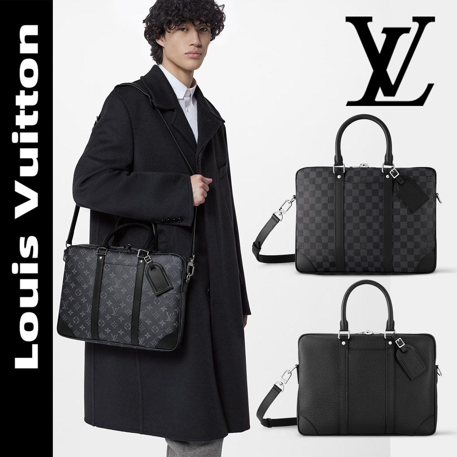 ルイ・ヴィトン LV 2026新作 M46457-40445-40444 Voyage メンズショルダーバッグ 小サイズブリーフケース