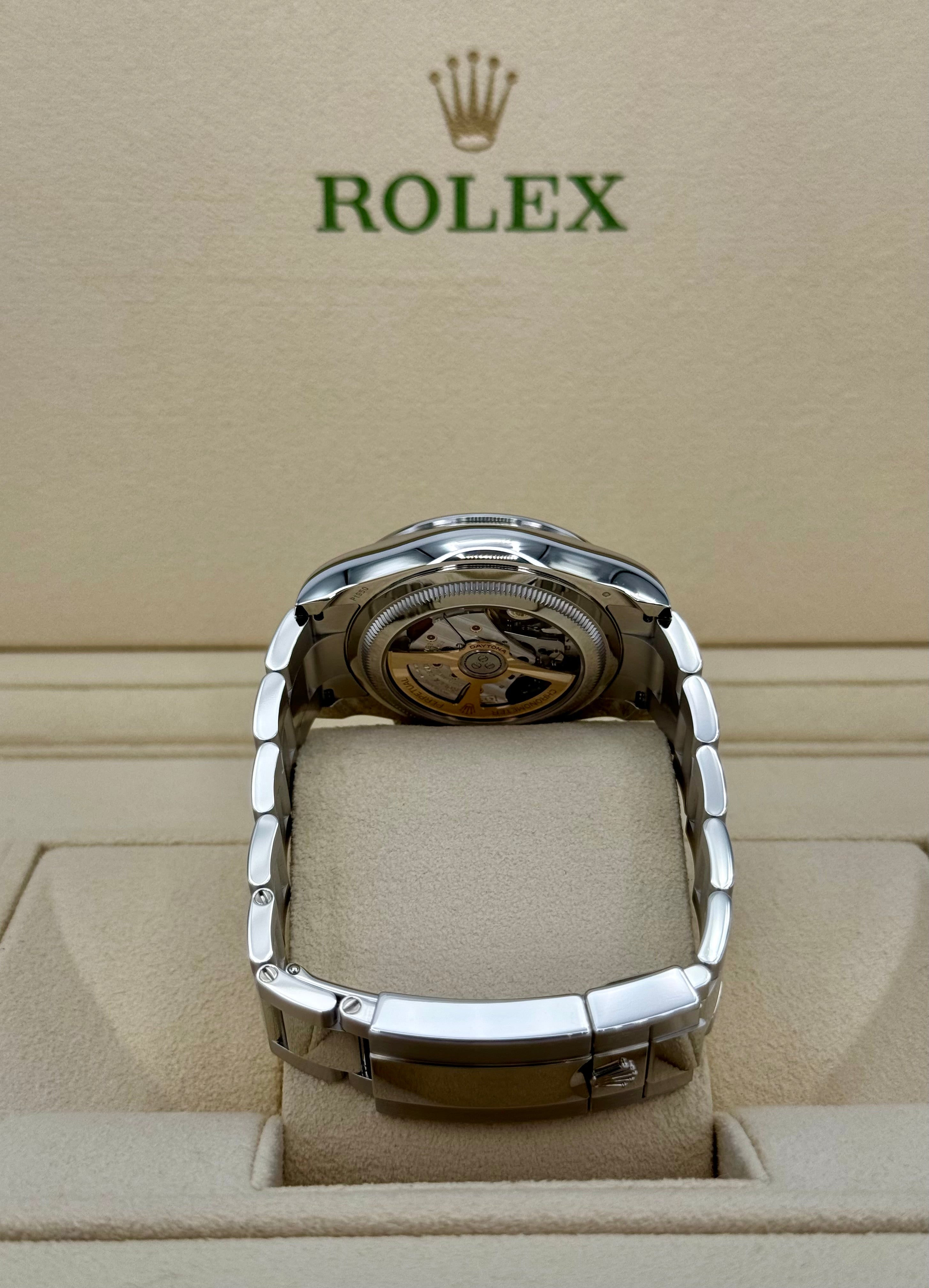 NEWロレックスデイトナ40mm126506プラチナアイスブルーダイヤモンドバゲットダイヤル