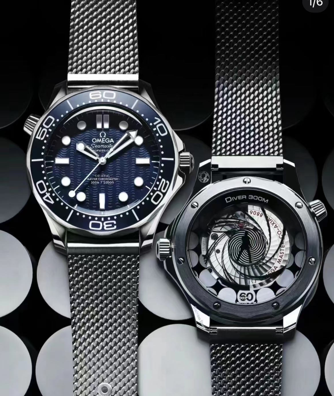 NEW SEAMASTER DIVER 300M 42 MM, STEEL ON STEEL OMAGE