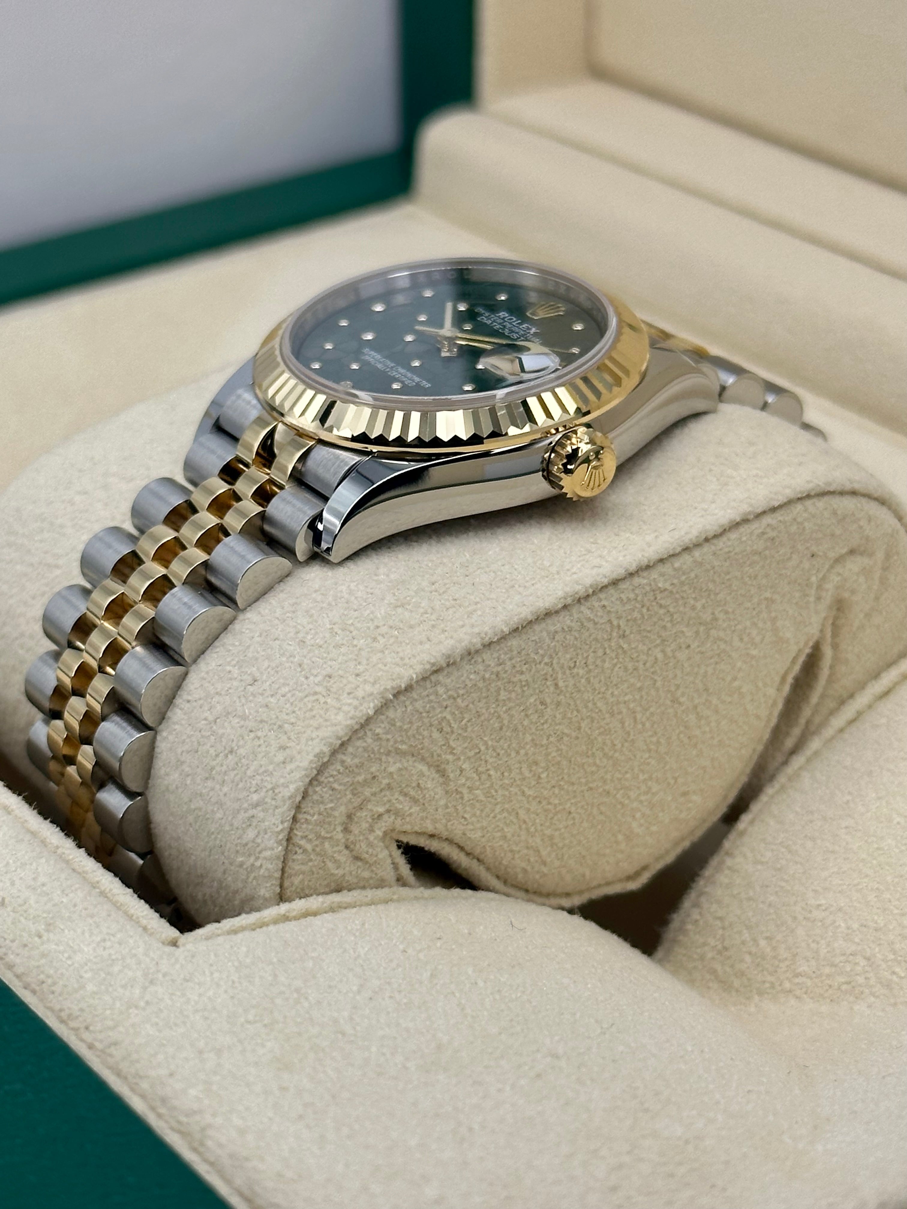 NEW 2024 ロレックス レディデイトジャスト 31mm 278273 ツートーンフローラルモチーフダイヤル