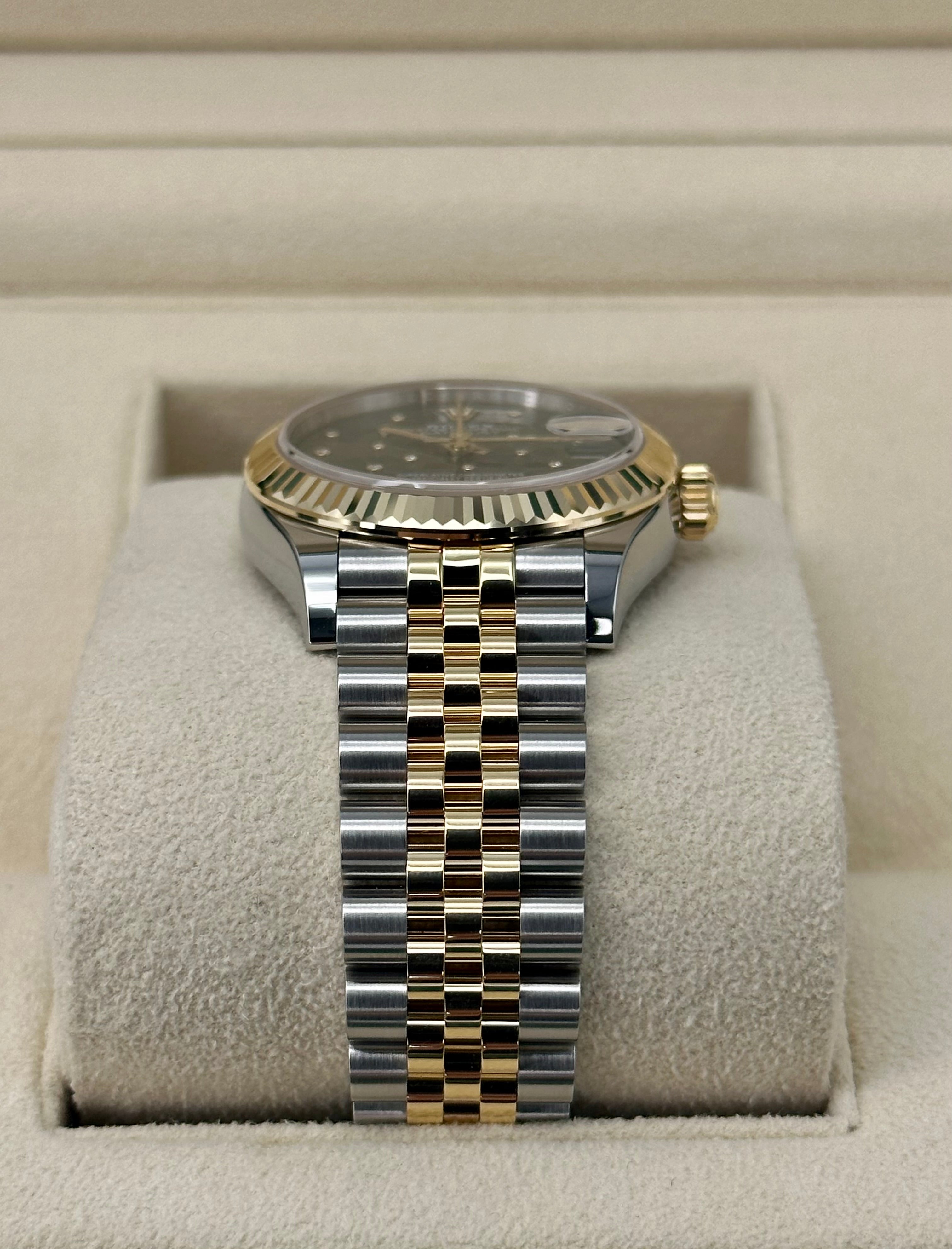 NEW 2024 ロレックス レディデイトジャスト 31mm 278273 ツートーンフローラルモチーフダイヤル