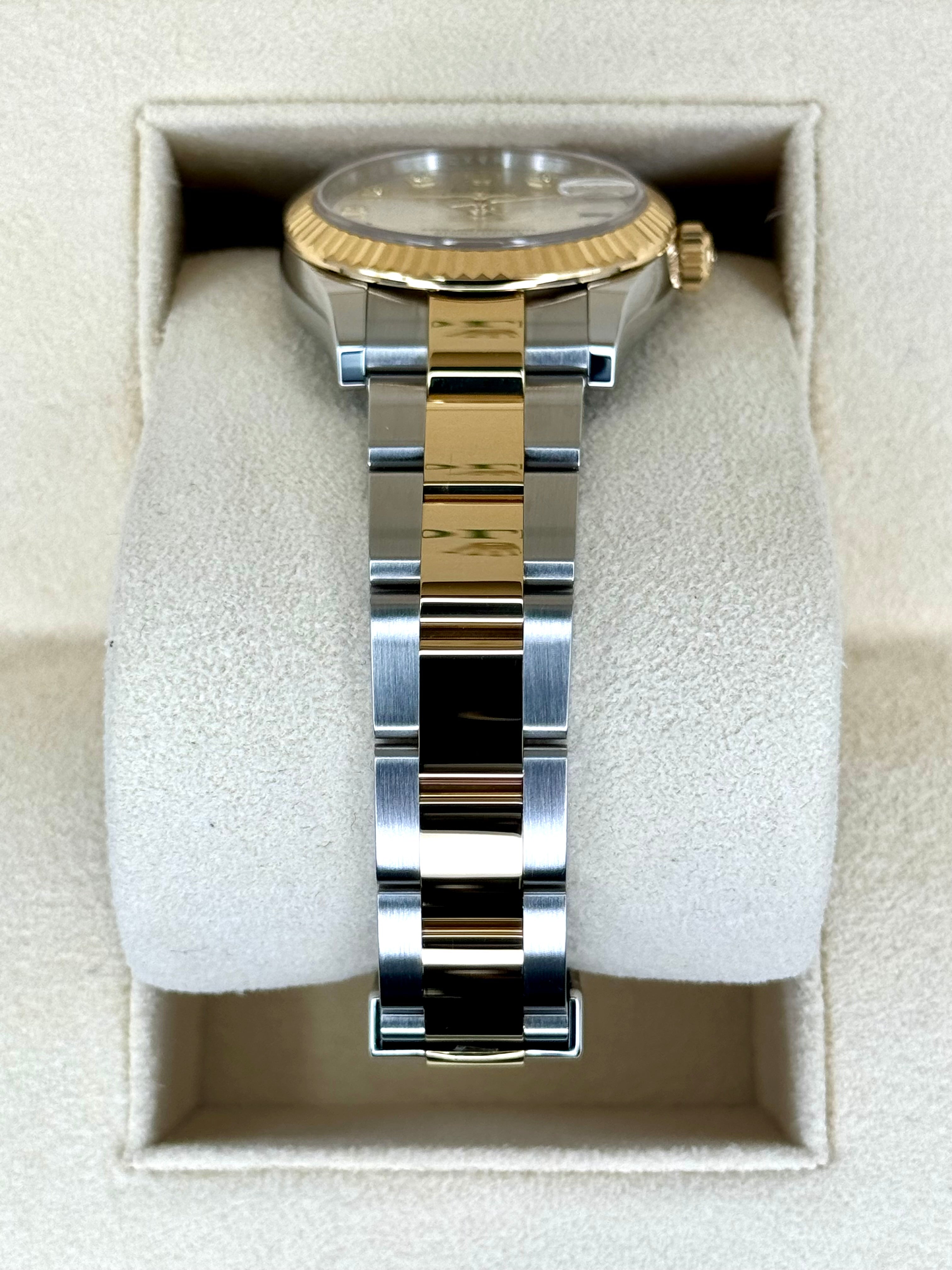 NEW 2024 ロレックス レディデイトジャスト 31mm 278273 ツートーンシルバーダイヤダイヤル