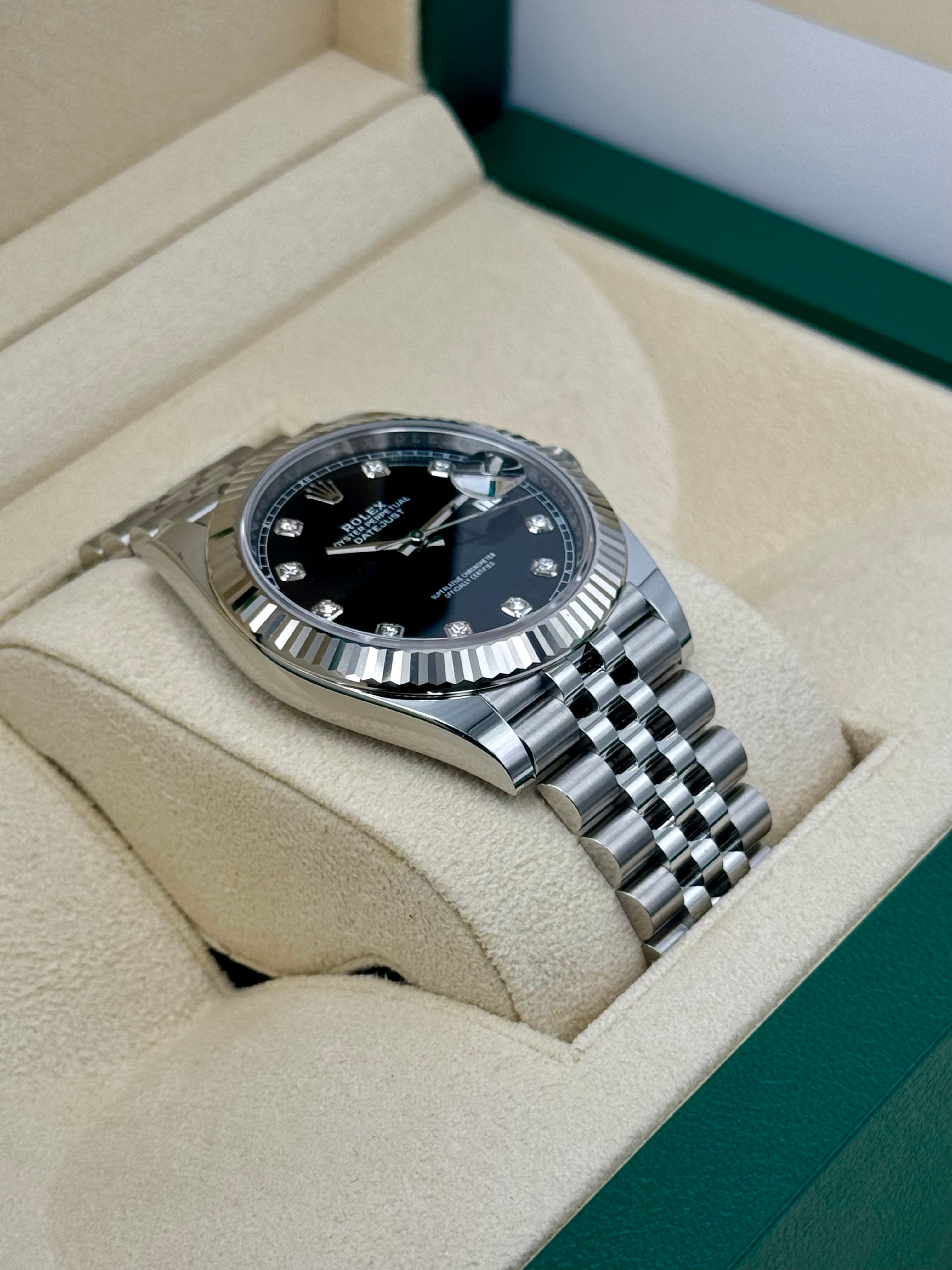 NEW 2025 ロレックス デイトジャスト 41mm 126334 ジュビリーブラックダイヤダイヤル