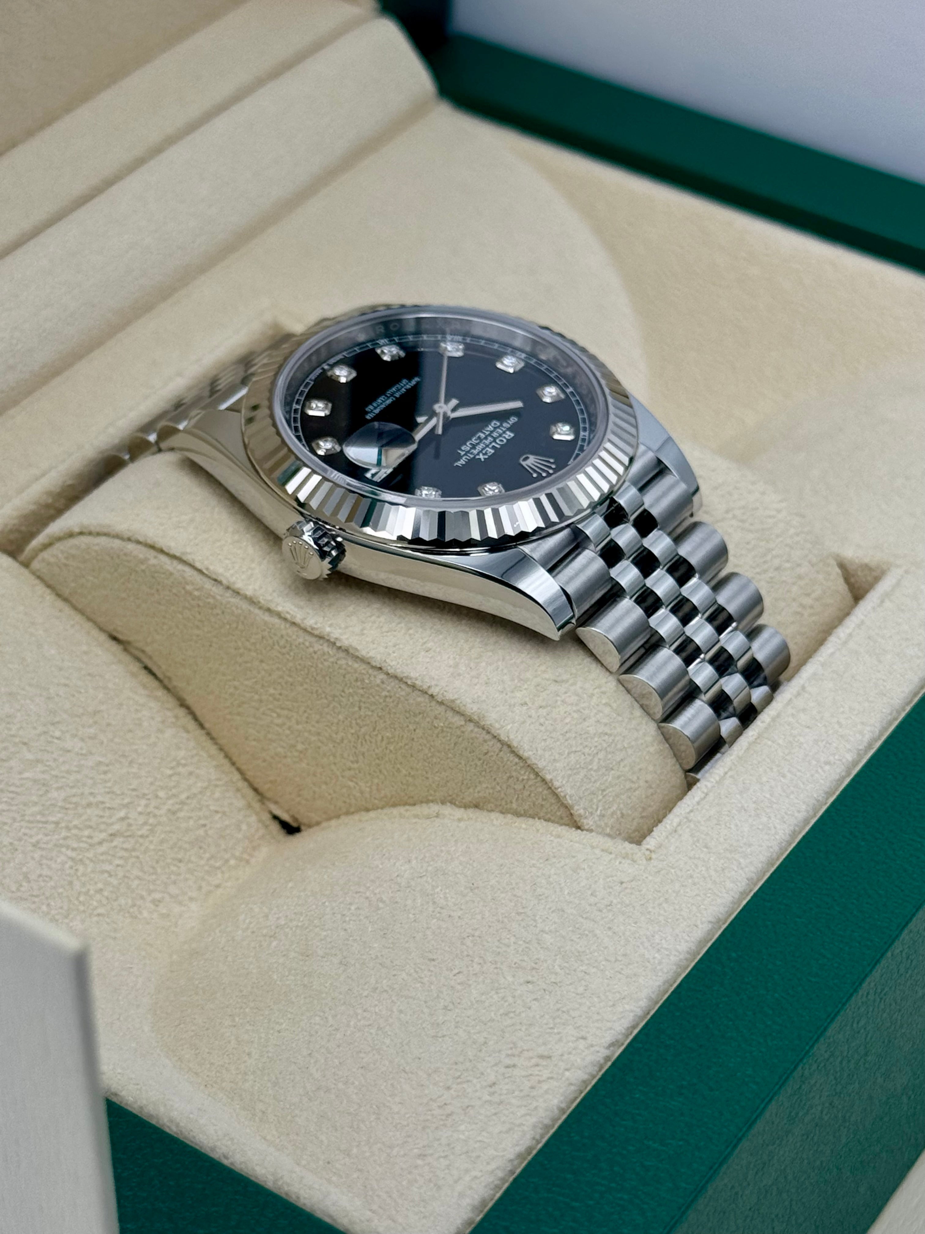 NEW 2025 ロレックス デイトジャスト 41mm 126334 ジュビリーブラックダイヤダイヤル