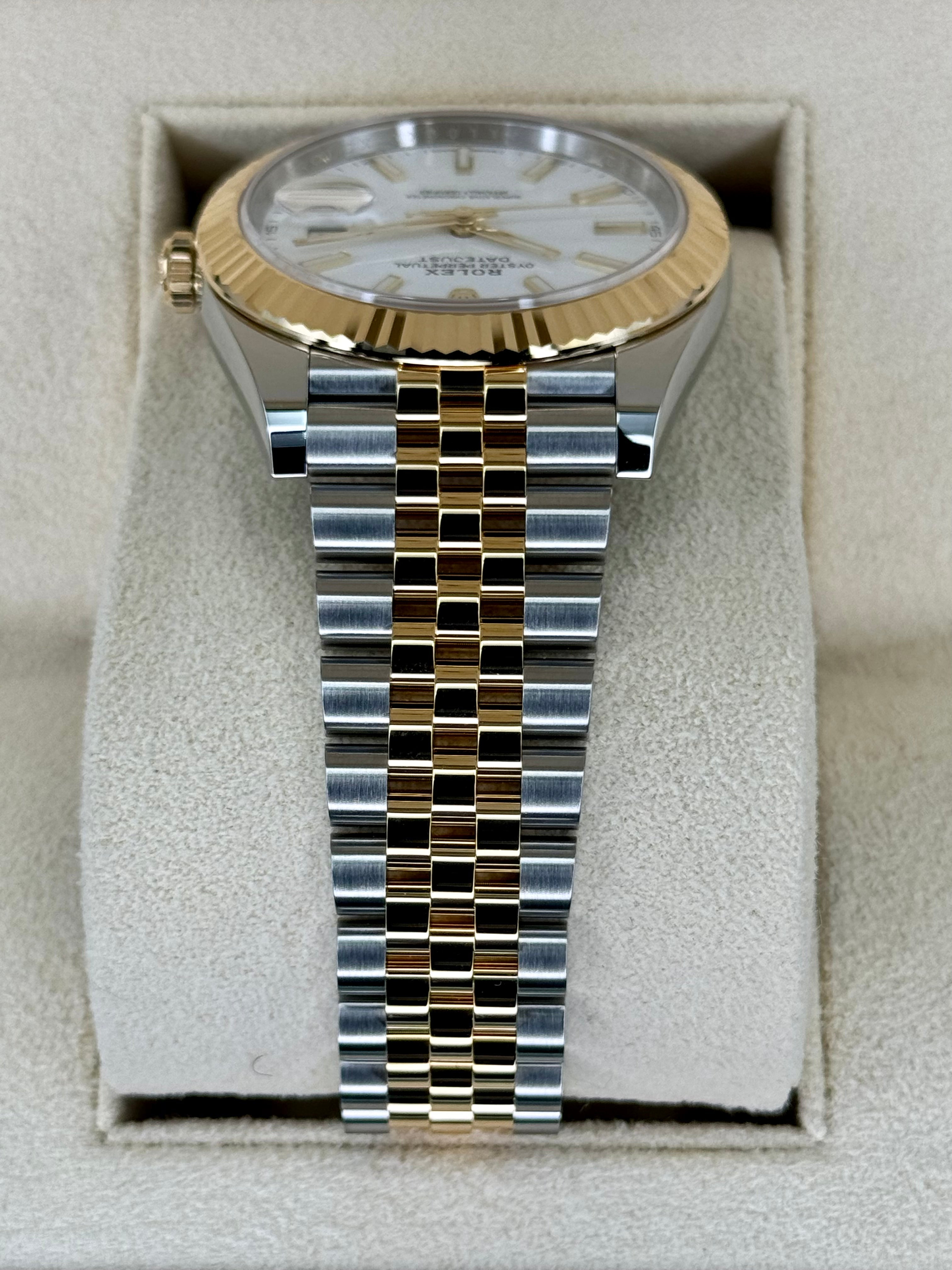 NEW 2024 ロレックスデイトジャスト41ミリメートル126333ツートーンジュビリーホワイトダイヤル