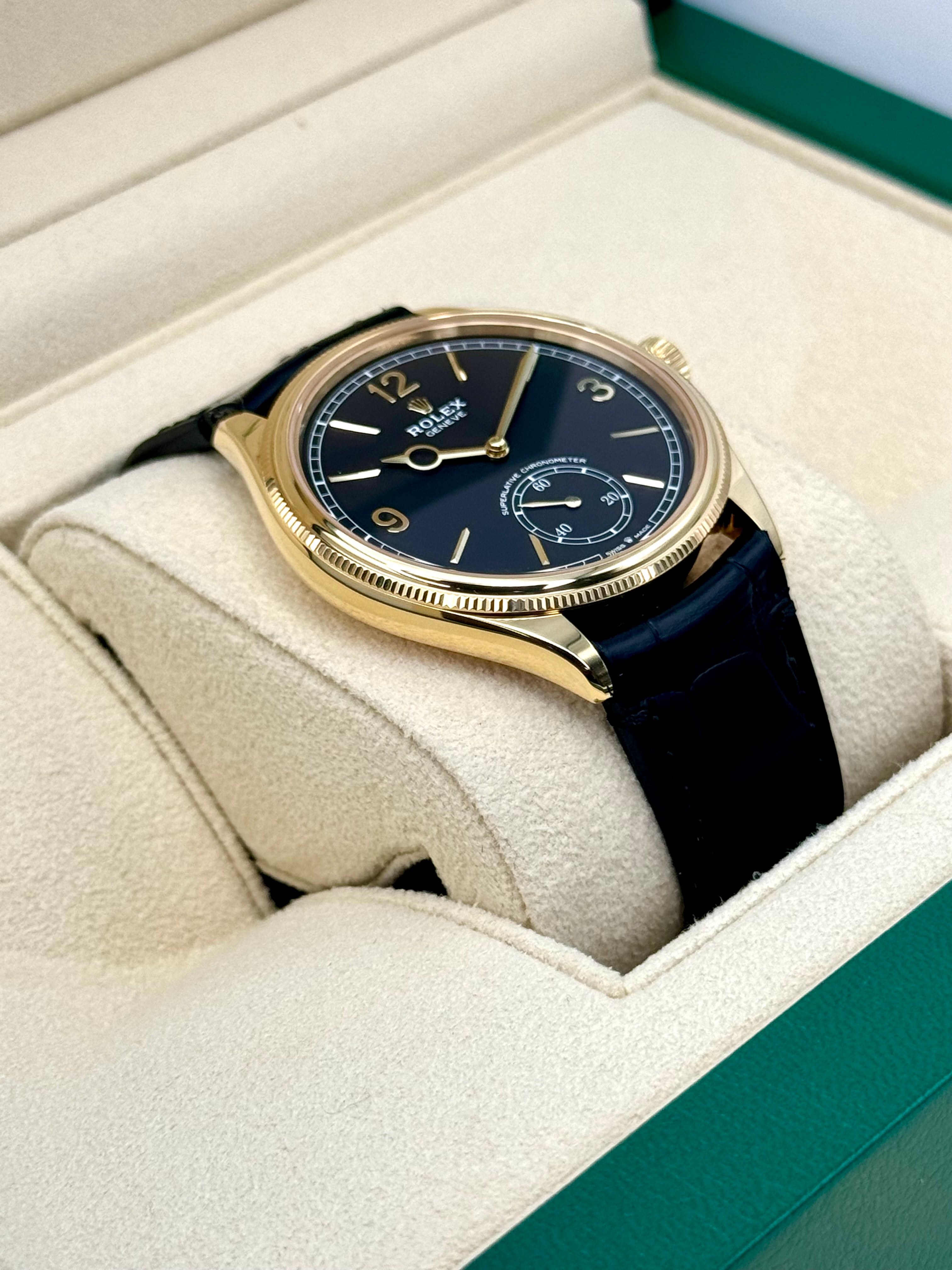 NEW 2024 Rolex 1908 39mm 52508 イエローゴールド ブラックダイヤル