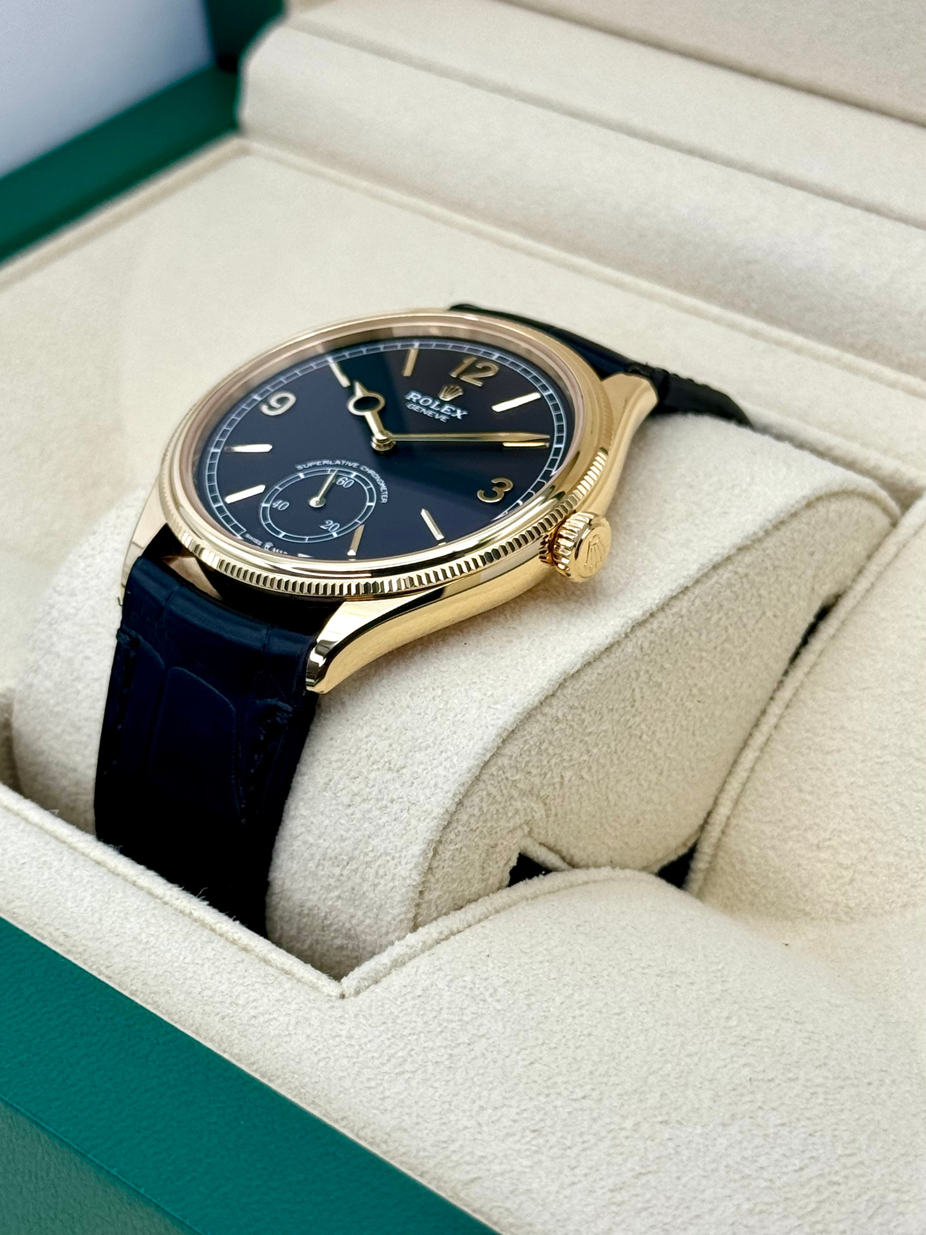 NEW 2024 Rolex 1908 39mm 52508 イエローゴールド ブラックダイヤル