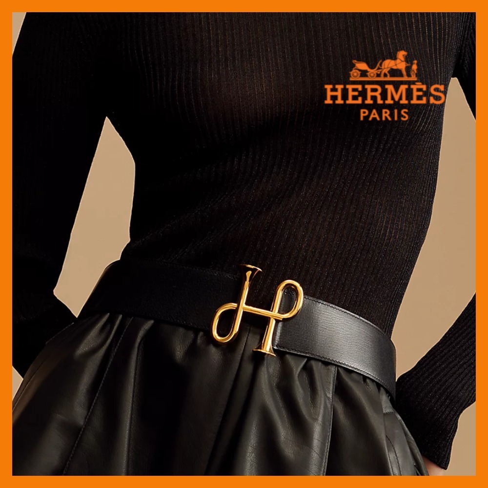 【ロゴバックルが可愛い♪】HERMAS★ ベルト