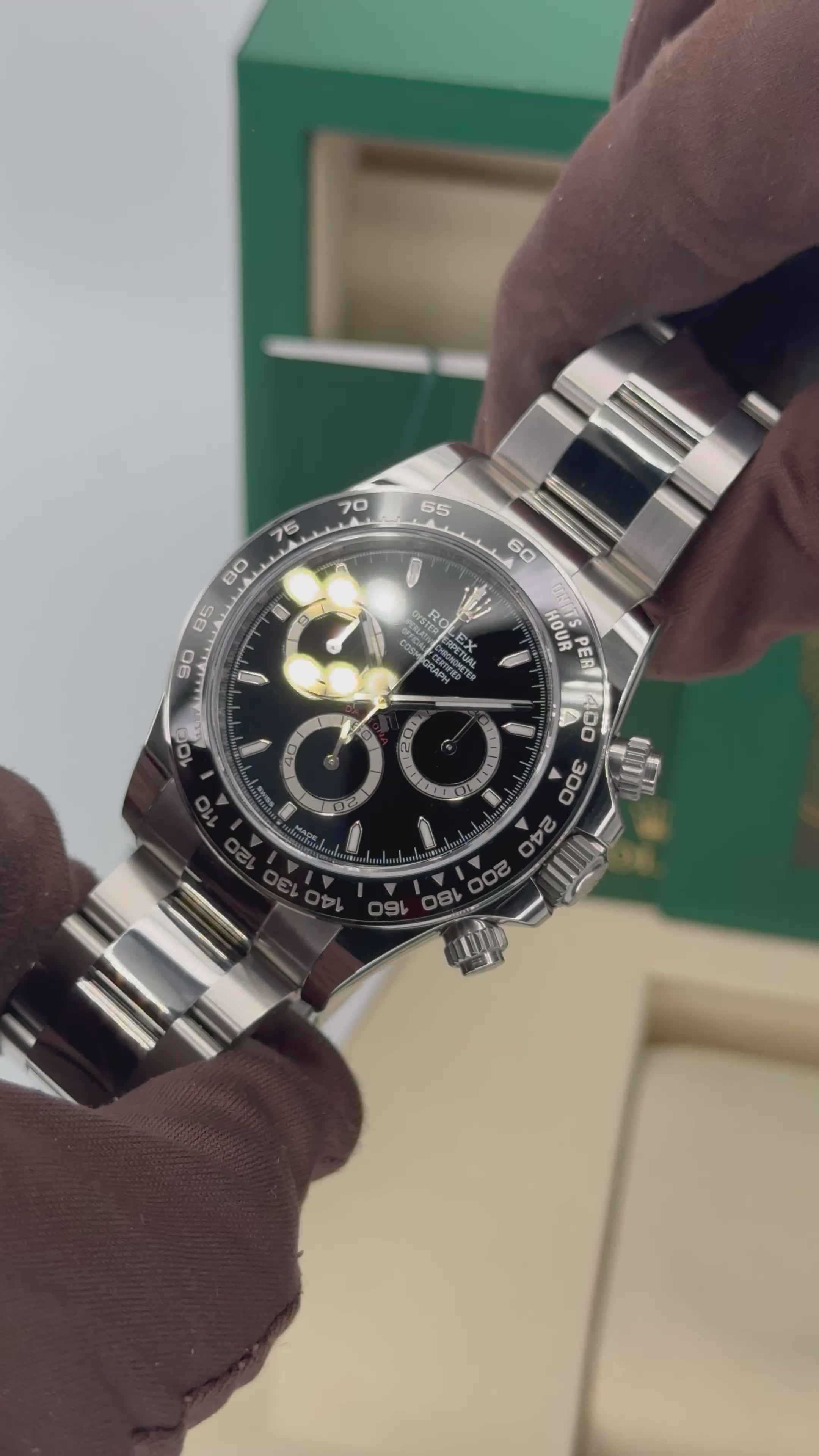 NEW 2025 ロレックス デイトナ 40mm 126500LN ステンレススチール ブラックダイヤル