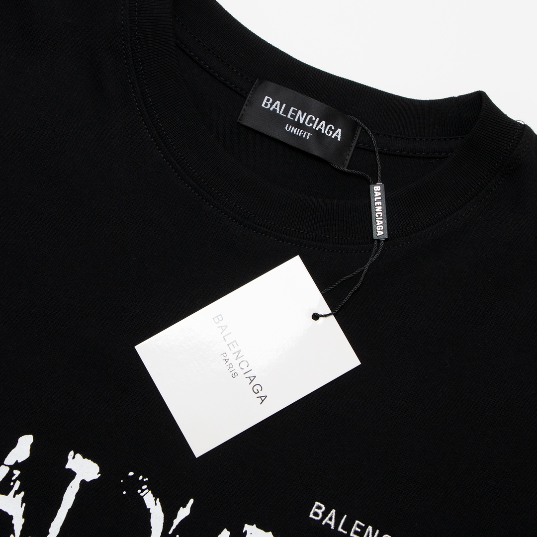 【 BALENCIAGA 公式旗艦店】 バレンシアガ Tシャツ ご好評に付き再入荷！黒 白