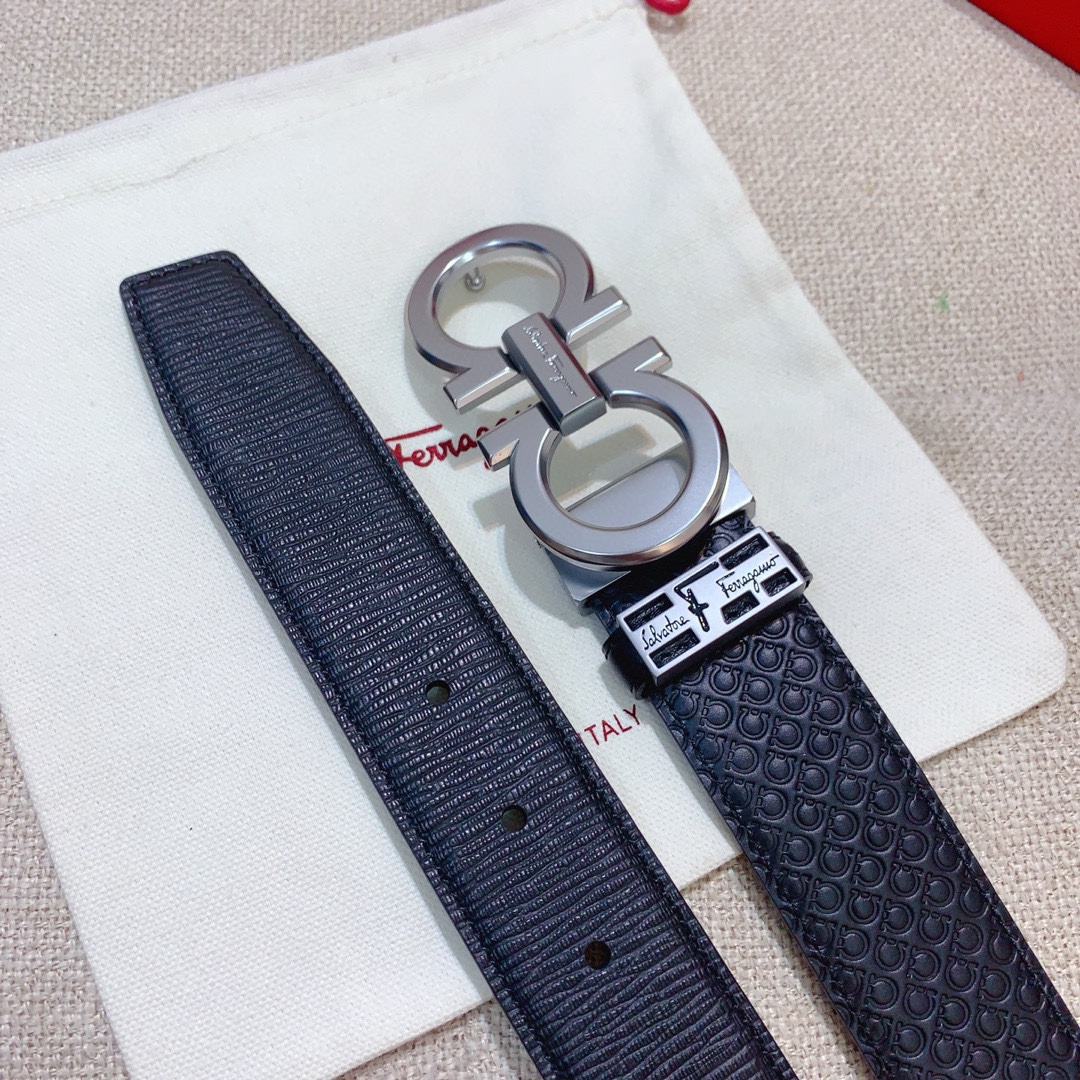 FERRAGAMO  イタリア輸入革  プレミアム純鋼自動バックル