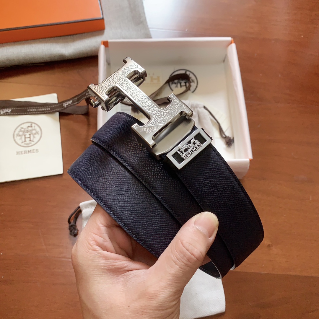 HERMES 両面第一層輸入革