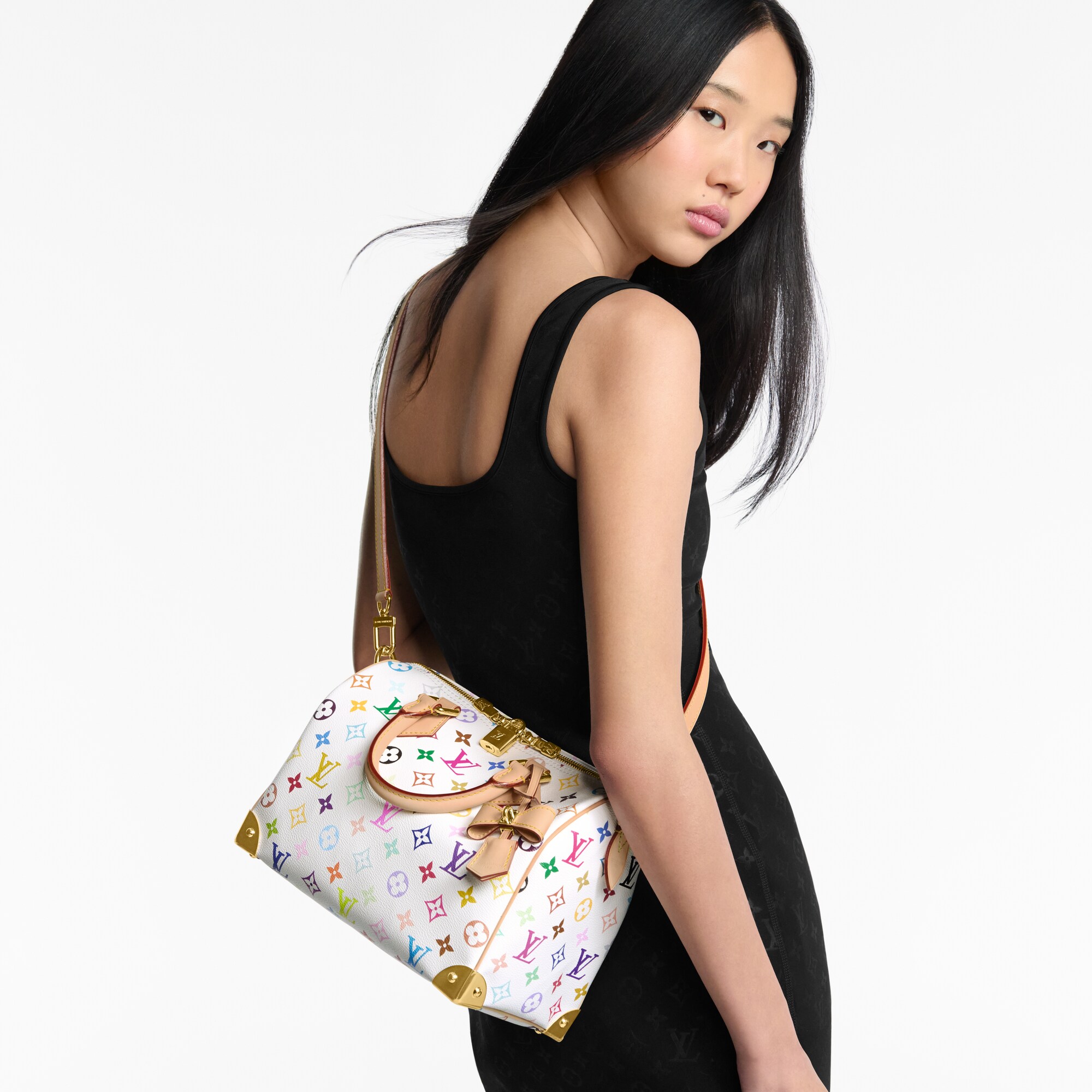 LV x TM スピーディ バンドリエール 25 - M13085 ホワイト