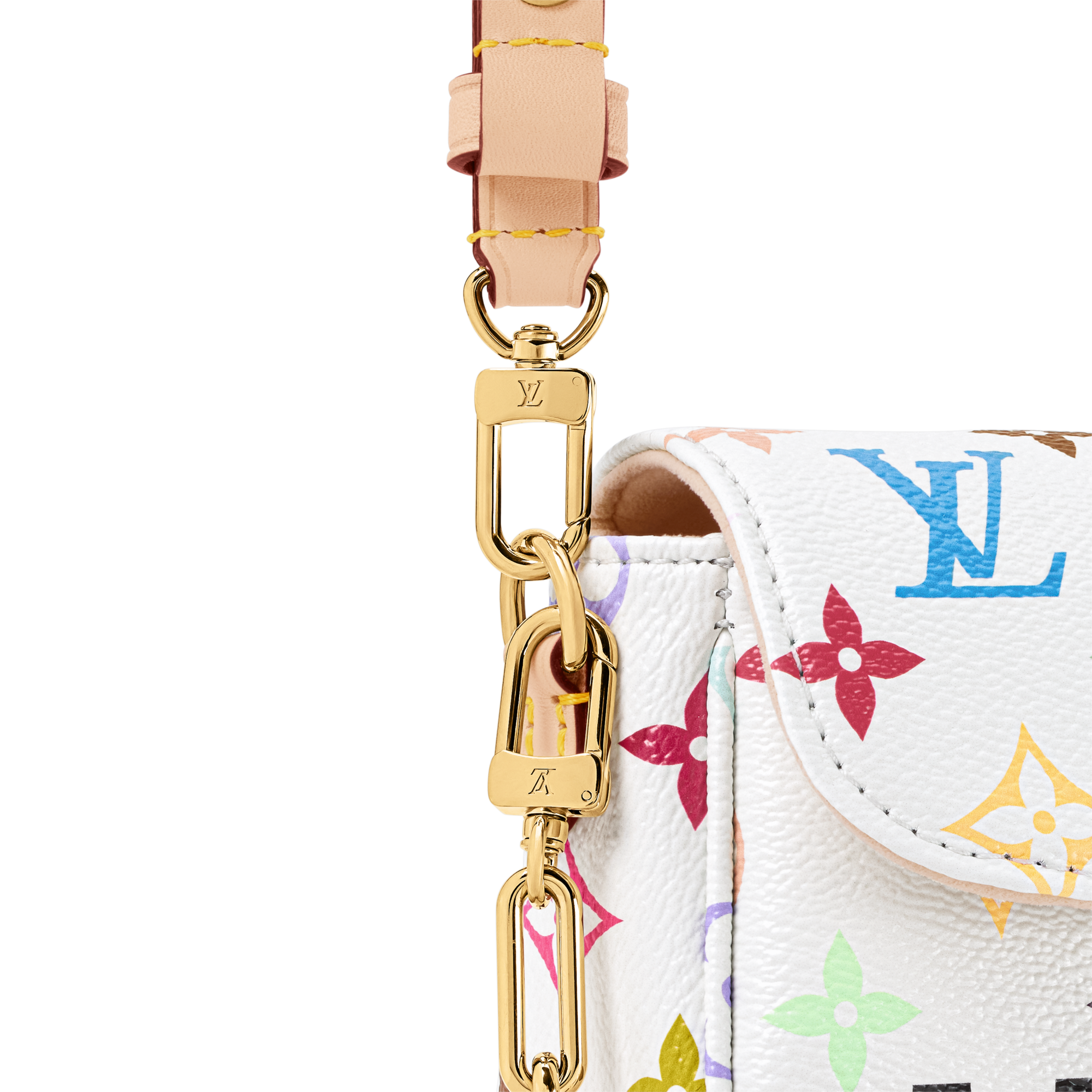 LV x TM ウォレット オン チェーン アイビー - M27492 ホワイト