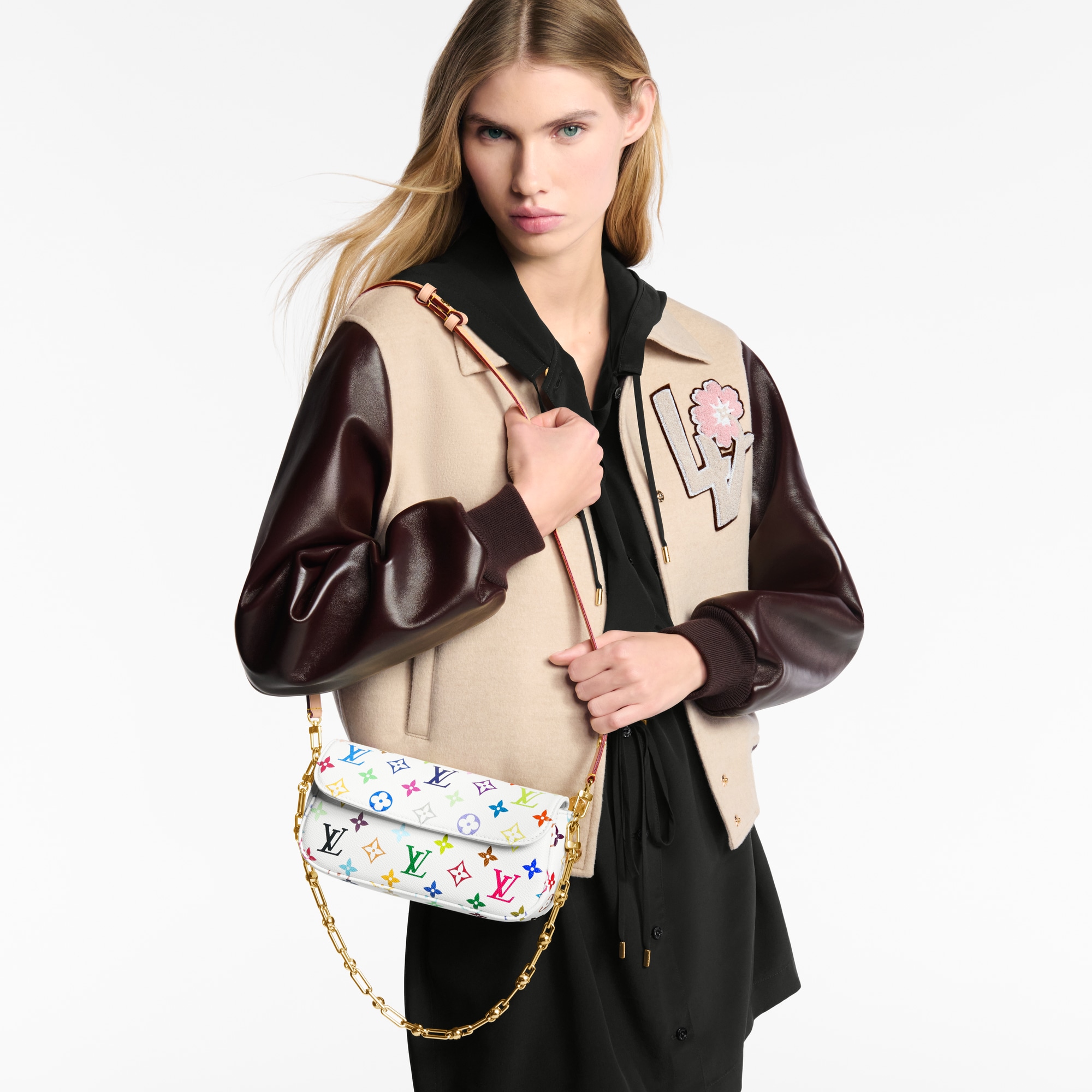 LV x TM ウォレット オン チェーン アイビー - M27492 ホワイト