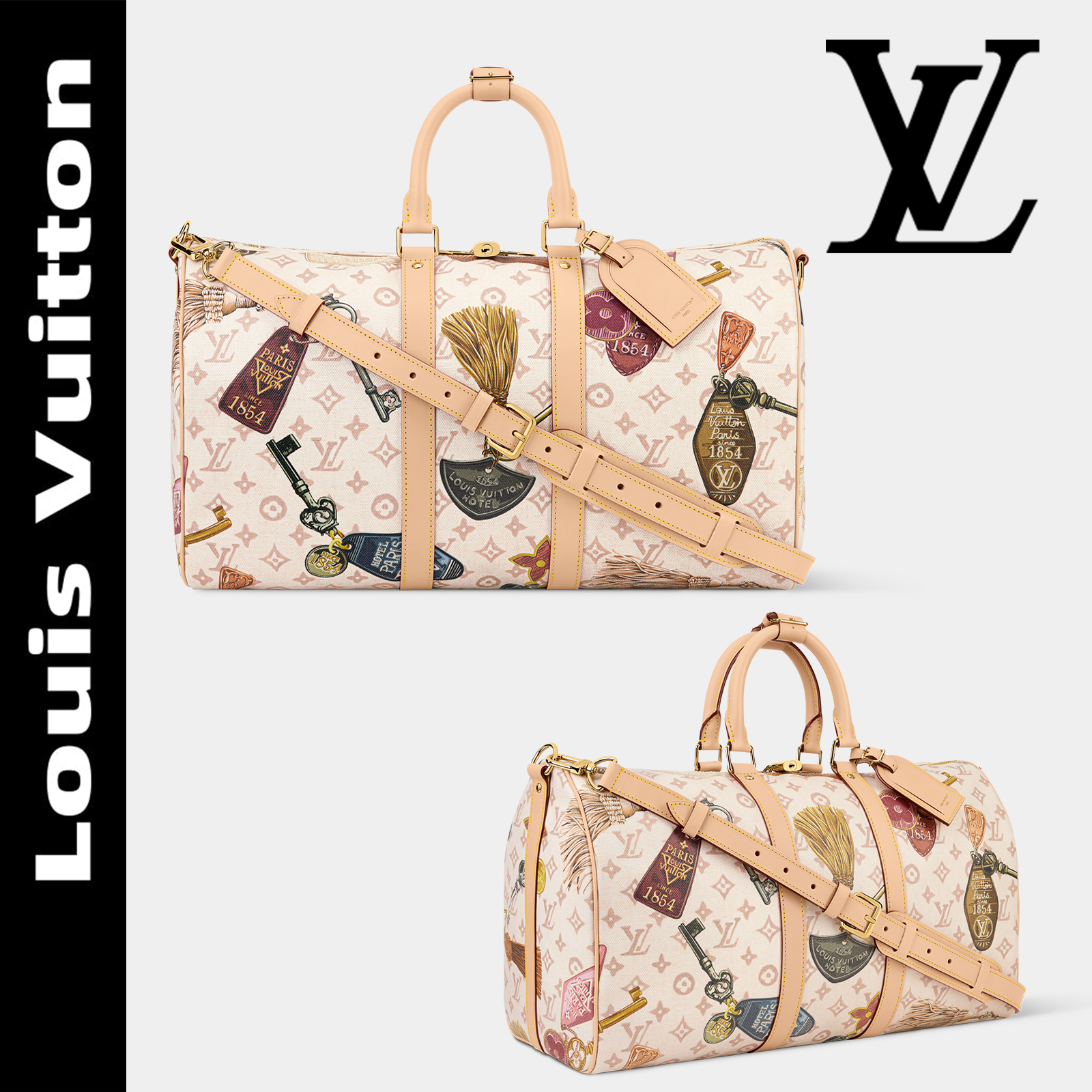 Keepall バンドリエール 45 モノグラム キャンバス - M28780 ベージュ 