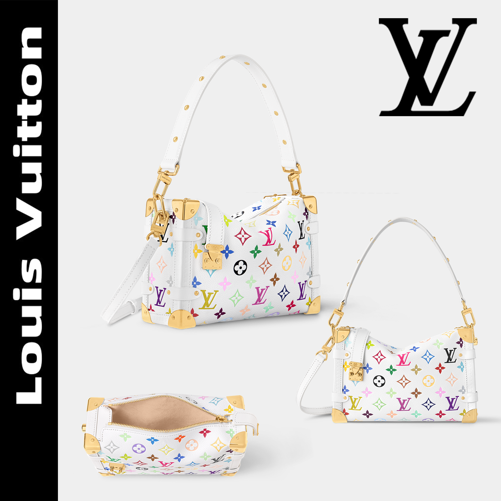 LV x TM サイド トランク MM - M14046 ホワイト